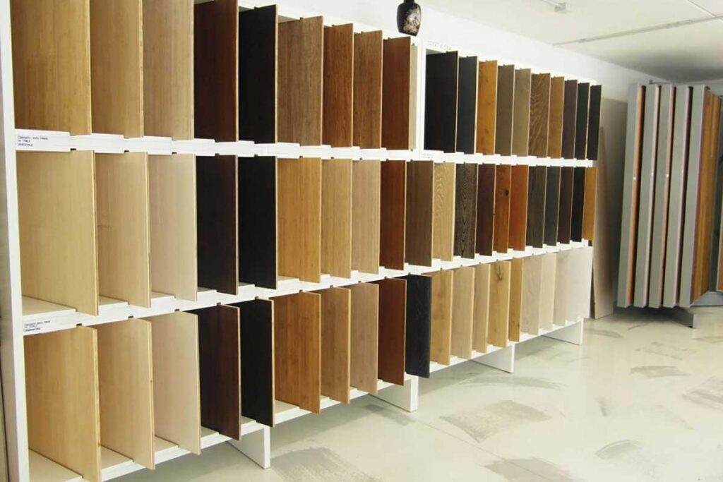 shoowroom de parquet massif en Isère.